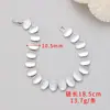 Nuevo brazalete geométrico ovalado triangular de plata de alta venta transfronteriza europea y americana para mujer, simple, de lujo ligero, versátil, joyería de alta gama