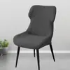 Funda Moderna Sencilla Curva para Silla de Comedor Elástica Cubierta Completa Integrada para Silla para Hogar Hotel Cubierta Universal para Taburete
