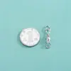 Botón de Plata Pura S999 Hebilla de Elefante de Nariz Larga Pulsera de Cuerda Hecha a Mano DIY Pulsera de Perlas de Cristal Accesorios de Hebilla de Cola