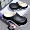 Nuevas Pantuflas de Algodón Impermeables 2025 para Hombre, Suela Suave para Otoño e Invierno, Pantuflas de Felpa de Algodón Cálidas para Uso en Casa, Interior y Exterior para Hombre