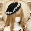 Lolita Original Hecho a Mano Lolita Moño Cinta Encaje Adorno Sombrero Pasador Accesorio para el Cabello Gran Artículo para Convenciones