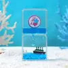 Popular Botella Flotante Rellena de Aceite con Forma de Reloj de Arena de Animales de Dibujos Animados con Temática Oceánica Decoración de Escritorio para Tiktok