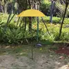 Diámetro 65cm Paraguas para Plantas Maceta Sombrilla para el Sol Exterior Bonsái Planta en Maceta Protección Solar Paraguas para la Lluvia Pegamento Plateado Aislamiento Térmico Sombrilla de Tierra