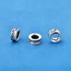 Separador de Plata Esterlina S925 Retro Pestaña Cuentas Separadoras Plata Tailandesa Separador Hecho a Mano Material DIY Pulsera Pulsera Accesorios de Joyería