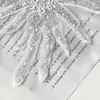 Adesivos de Tecido Bordados com Lantejoulas de Pérola Exquisitos Formato de Flor Roupas Vestido Maiô Vestido Jaqueta Acessórios Decorativos