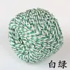 Producción de línea de paquete zongzi hilo de algodón de dos colores de 1.5 mm y 6 hebras cuerda para salchicha color tocino bola de hilo cuerda para zongzi