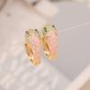 Pendientes de serpiente con gotas de aceite multicolor, joyería transfronteriza entre Europa y Estados Unidos, con personalidad en pendientes de moda de lujo E415