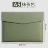 Maletín de negocios A4, bolsa para documentos, carpeta impermeable, bolsa de archivo de cuero engrosado, se puede imprimir con logo, en stock