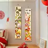 Pinturas Decorativas para la Sala de Estar Adecuadas para una Pared Blanca Grande, Decoraciones Festivas de Año Nuevo para la Riqueza y la Prosperidad, y Arte de Pared para el Recibidor