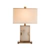 Nova Luminária de Mesa Moderna Dimerizável em Mármore Natural Chinês Modelo de Designer de Luxo Americano para Sala de Estar Quarto Luminária de Cabeceira