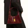 Moderna Bolso de Mano para Axila de Cuero con Cera de Aceite Retro de Gama Alta 2025 para Novia, Peinado de Boda, Madre, Uso Diario