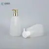 Nueva Botella de Aceite de Baño de 320 ml, Material de Empaque Cosmético Transparente de PE de Pared Gruesa, Botella con Cabezal de Bomba de Presión de Forma Especial, Botella Vacía de Plástico