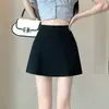 Falda Casual Deportiva de Cintura Alta Corte en A para Mujer Verano Nuevo Estilo Falda para Chicas Petite Sexy Adelgazante Ceñida al Cuerpo Falda Corta de Moda