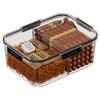 Zhanggong Humidor de Puros Virutas de Madera de Cedro Caja de Envejecimiento Mini Humidor Portátil Set Caja de Puros