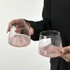 Copo Rosa Monte Fuji Criativo Vista da Montanha Copo de Vidro Copo de Água Casa Alto Padrão Sensação Estrangeiro Vinho Suco Whisky Copo