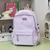 Mochila Estilo Minimalista Azul Leche Transparente Suave Estilo Coreano Chica Estilo Japonés/Coreano Edición Limitada Verano Viaje Pequeña Mochila que Realza el Blanco