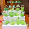 Muñeca de Gato Kt de Dibujos Animados con Arena Líquida en una Botella Venta al por Mayor Decoración Creativa para Escritorio Llavero Acrílico Colgante Pequeño Accesorio