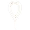 Joyería transfronteriza de Europa y Estados Unidos, collar de dama multicapa con cadena para clavícula con colgante simple redondo de lentejuelas, temperamento de moda, ventas directas de fábrica