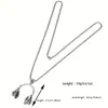 Colar de Liga de Metal com Fone de Ouvido para Música Comércio Exterior Transfronteiriço Temu Aliexpress Amazon Modelo Mais Vendido Venda Direta da Fábrica Colar