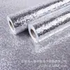 Papel de aluminio engrosado autoadhesivo, impermeable, resistente al aceite, para cocina, armario de estufa de alta temperatura, adhesivo de pared con humo de aceite, a prueba de humedad