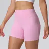 Shorts de Yoga Amazon Europeu e Americano Bumbum de Pêssego, Alta Elasticidade, Escovado dos Dois Lados, Linha Invisível Levanta Bumbum, Calças Esportivas de Corrida Três Quartos