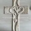 Estación independiente transfronteriza Cruz de amor de madera de San Valentín Cruz de madera tallada Artesanías de madera