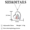 Knn-178 Collar Corazón Madre e Hija Dibujo Animado Transfronterizo Amazon Joyería Lujo Accesible Cadena Alta para Clavícula para Mujeres