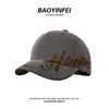 Gorra de béisbol bordada con letra para mujer, ala ancha, cara grande, gorra tipo pico de pato, circunferencia de cabeza grande, copa profunda, sombrero de uso diario que hace que la cara se vea más pequeña