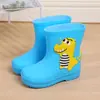 Botas de Lluvia para Niños Lindos Dibujos Animados Niños y Niñas Guardería Bebé Cubrezapatos Impermeables Zapatos Medianos y Grandes Niños Botas de Lluvia Antideslizantes Zapatos de Goma