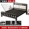 Cama de hierro forjado para dormitorio, cama con marco de hierro engrosado para vivienda de alquiler, uso doméstico, dormitorio principal, cama doble 1.6m 1.2m cama de hierro