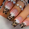 Comercio exterior superventas jade leopardo graso arte de uñas francés parche de uña blanco terminado al por mayor polvo de purpurina usar láminas de uñas