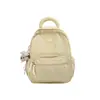 Mochila fofa de cor fufu leite em pó macia, baixa saturação, rosa, refrescante, rejuvenescedora, doce, para viagem, mochila pequena
