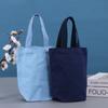 Bolsa de tela pequeña de lona portátil vacía, bolsa tipo cubo para hacer, niña perlada, bolsa de lona pequeña de alta gama, venta al por mayor