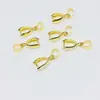 Accesorios de joyería para bricolaje, collar, colgante, hebilla chapada en cobre, color oro verdadero de 18 quilates, hebilla de retención, clip de cristal de jade, hebilla de cuerda, hebilla de melón