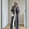 Novo Casaco Elegante de Comprimento Médio 2026, Cardigã de Tricô, Solto e Relaxado, Casaco Suéter Engrossado para Outono e Inverno