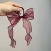 Lazo de hilo de seda dulce para primavera y verano, cuerda para el cabello, estilo retro francés, cuerda para el cabello de hada, tocado.
