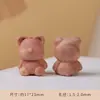 Talla en Madera de Ciprés Rojo Dibujos Animados Lindos Juego Cultural Accesorios de Cuentas Budistas Adornos Hechos a Mano DIY Pulseras Llaveros Al Por Mayor