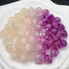Cuentas de Manzana que Cambian de Color con Luz UV de 11*8mm, Cuentas de Resina Irregulares de Colores, Cuentas Sueltas para Pulsera y Collar de Manualidades DIY