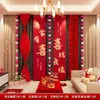 Cenário de Decoração de Casamento Layout Quarto de Casamento Banner Pano Pendurado Conjunto de Palavras Felizes Casamento Noivado Casa Nova Parede de Fundo do Quarto