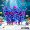 Planta de simulación para acuario suministros para acuario decoración de paisaje para pecera plantas acuáticas de simulación artificial flor de plástico algas hierba de algas