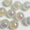 Cuentas redondas Mabei luminosas de 16 mm, color arcoíris, color sol, material para pulsera DIY, color polvo de cebolla, agujero recto, accesorios de joyería