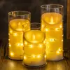 Luz de Corda de Vela com Cabeça Oscilante Transfronteiriça Luz de Vela Simulação de Luz de Vela Luz de Atmosfera Jantar à Luz de Velas Velas Pequenas Enfeites