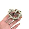 Pasador Rosa con Forma de Corazón para Primavera y Verano para Mujer, Pin Lateral con Flores, Pin Dulce Bb, Accesorio para el Cabello con Atmósfera Adulta