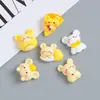 Dibujo animado lindo ratón diy pegamento crema funda para teléfono móvil bolsa de material hecho a mano accesorios para el cabello resina accesorios gota de pegamento