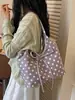 Yuezi 2026 Bolso Grande para Mujer, Bolso de Mano de Lunares a la Moda, Bolso de Hombro Versátil Informal para el Trabajo y los Viajes