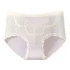 2025 Nova Calcinha de Renda e Mesh Pure Lust para Mulheres com Design de Renda na Cintura, Amigável à Pele, Respirável, Cintura Média