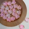Estilo Antigo Bicolor Carimbado a Ouro Flor Irregular de Três Pétalas Feita à Mão DIY Presilha de Cabelo Estilo Antigo Grampo de Cabelo Acessórios de Joias com Contas