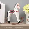 Adornos colgantes de caballo de madera y hierro forjado, estilo nórdico, creativos, vintage, envejecidos, adecuados para habitaciones modelo, estudios y estanterías