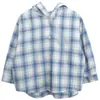 Camisa de Manga Longa Infantil Changguo Outono Novo Camisa Xadrez Infantil para Crianças Pequenas Primavera e Outono Manga Curta com Capuz