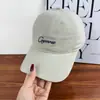 Gorra de Béisbol con Letras Estilo Coreano para Mujer, Primavera y Otoño, Versátil para Estudiantes, Marca de Tendencia Japonesa, Gorra de Sol de Copa Suave para Hombre